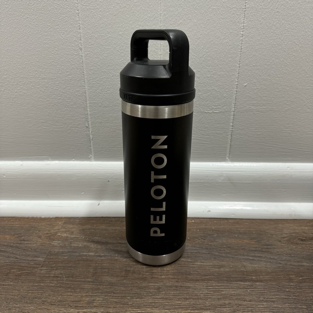 Yeti Peloton Bottle With Chug Cap BLACK Excellent Pre-Owned‎ Condition